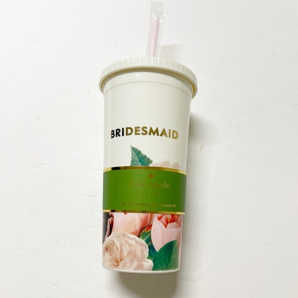 kate spade Other - Kate Spade New York Blushing Floral Bridesmaid 20 Oz Insulated Tumbler